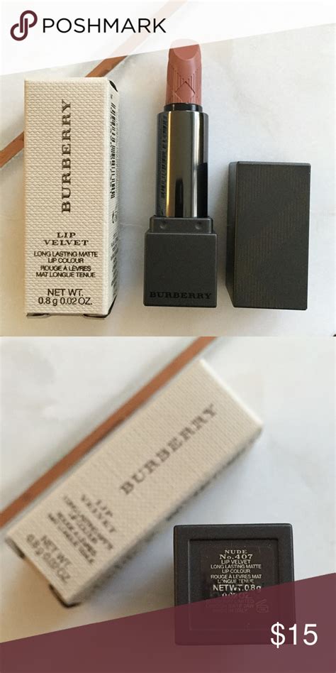 burberry nude 407 lipstick lip velvet|burberry lipstick swatches.